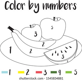 Preschool counting activities coloring page colorful stock vector royalty free