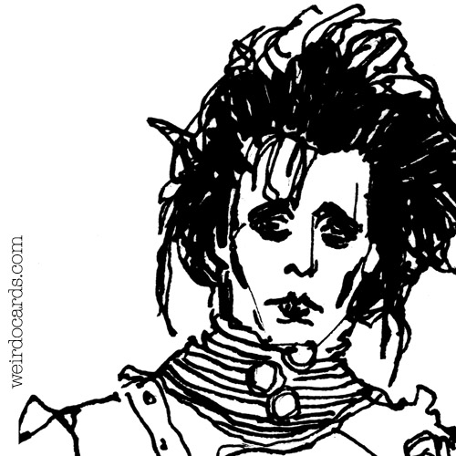 Edward scissorhands a bizarre ecard from weirdo cards