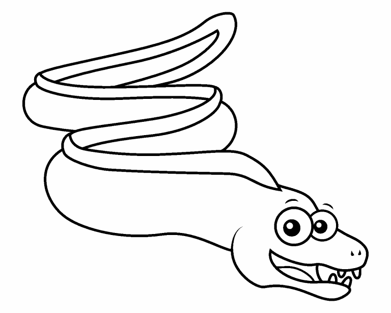 Free coloring page may moray eel