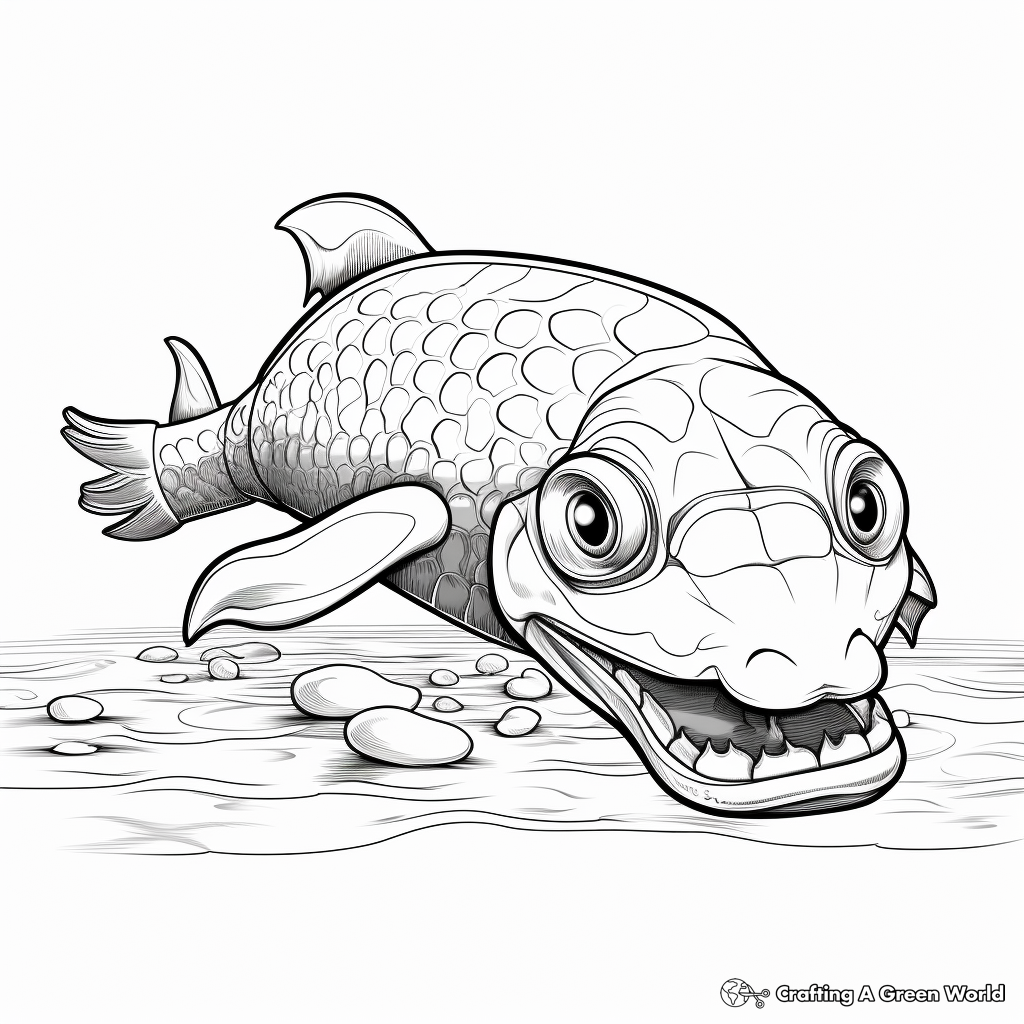 Electric eel coloring pages