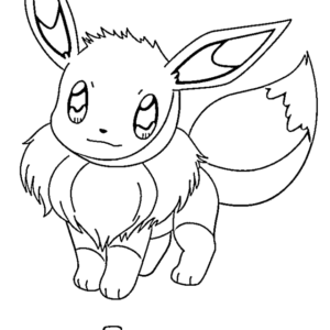 Eevee pokemon coloring pages printable for free download