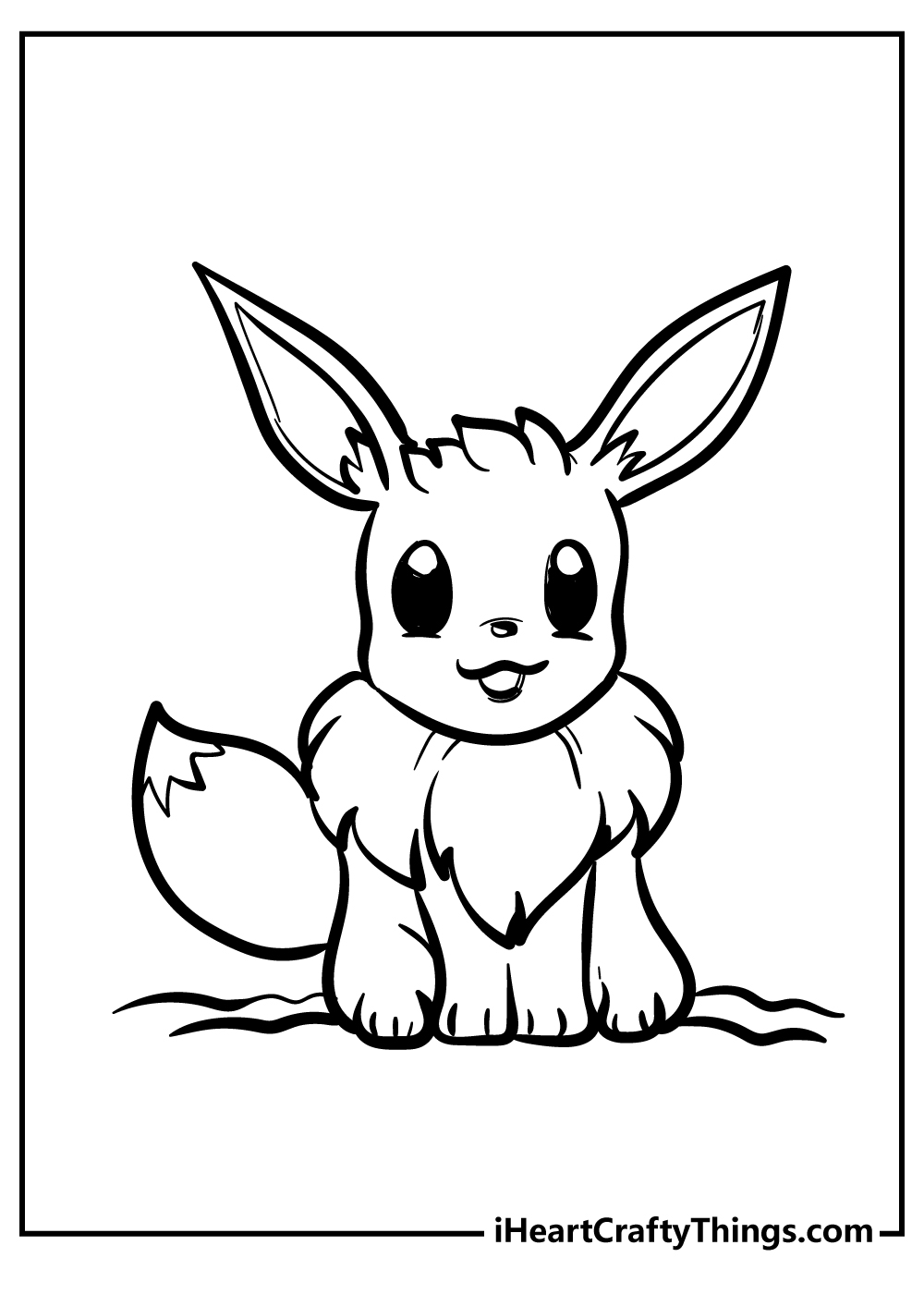 Eevee pokemon coloring pages free printables