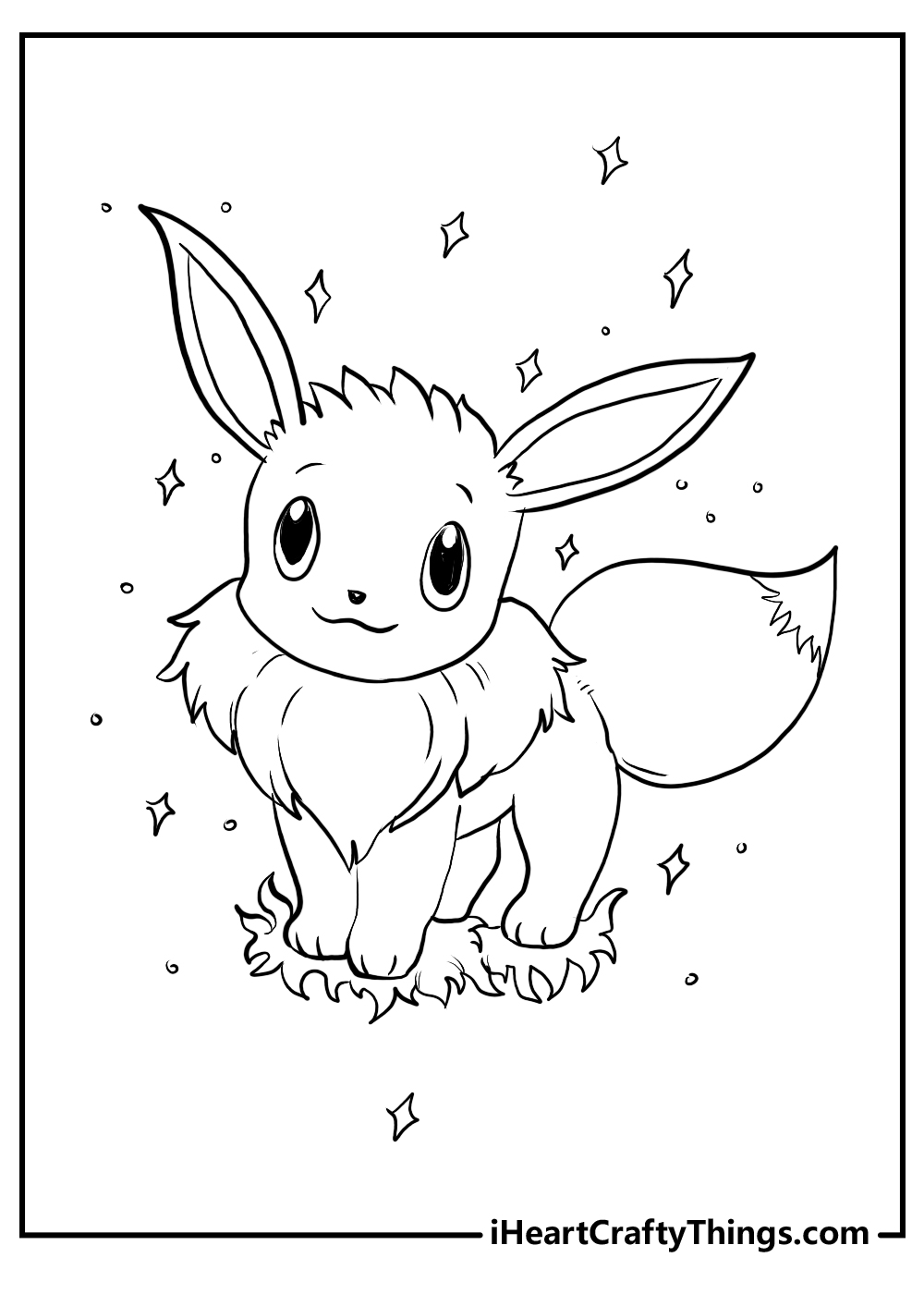 Eevee pokemon coloring pages free printables