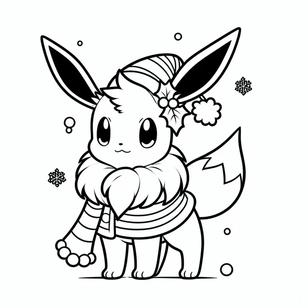 Pokemon eevee coloring page