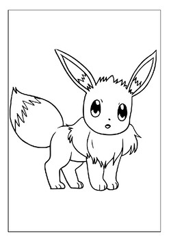 Dive into a world of color with printable eevee pokãmon coloring sheets