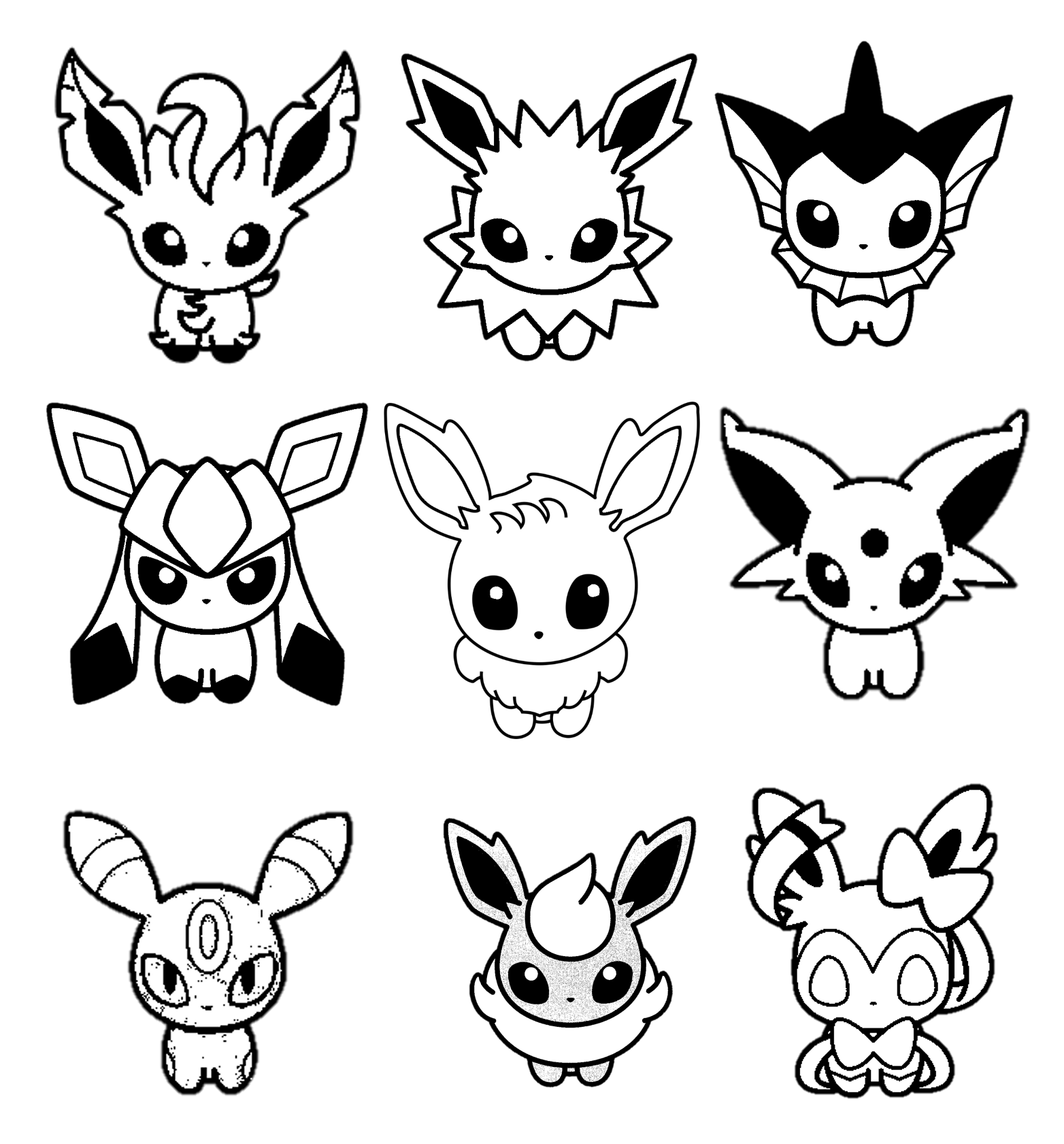 Stl file eeveelutions cookie pack ðªãdesign to download and d printãcults