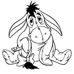 Eeyore coloring pages printable for free download