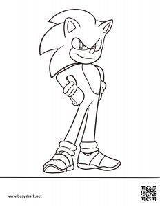 Sonic coloring page