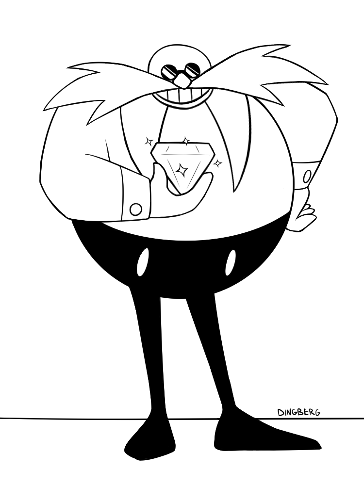 Dr robotnik by dingberg on deviantart eggman coloring pages classic sonic
