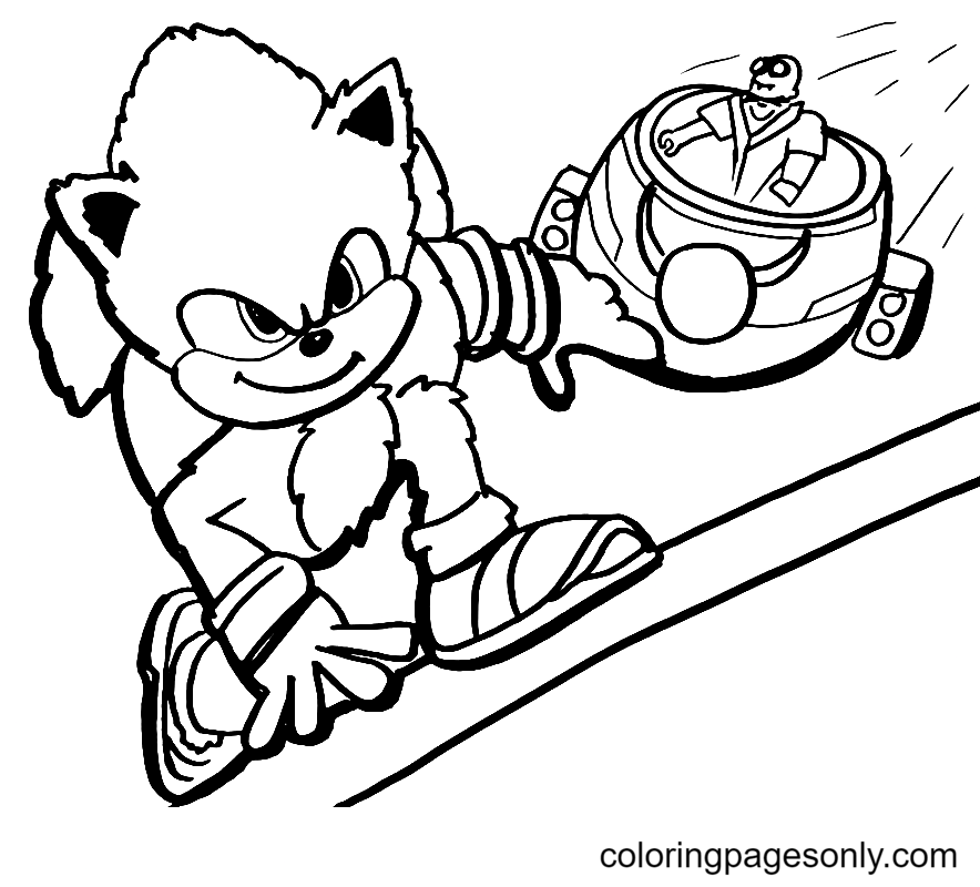 Sonic coloring pages printable for free download