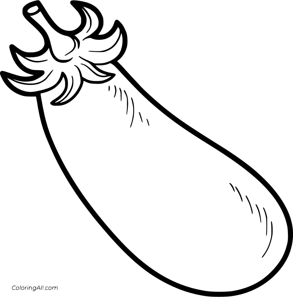 Free printable eggplant coloring pages in vector format easy to print from any device and automatically â fruit coloring pages coloring pages coloring books