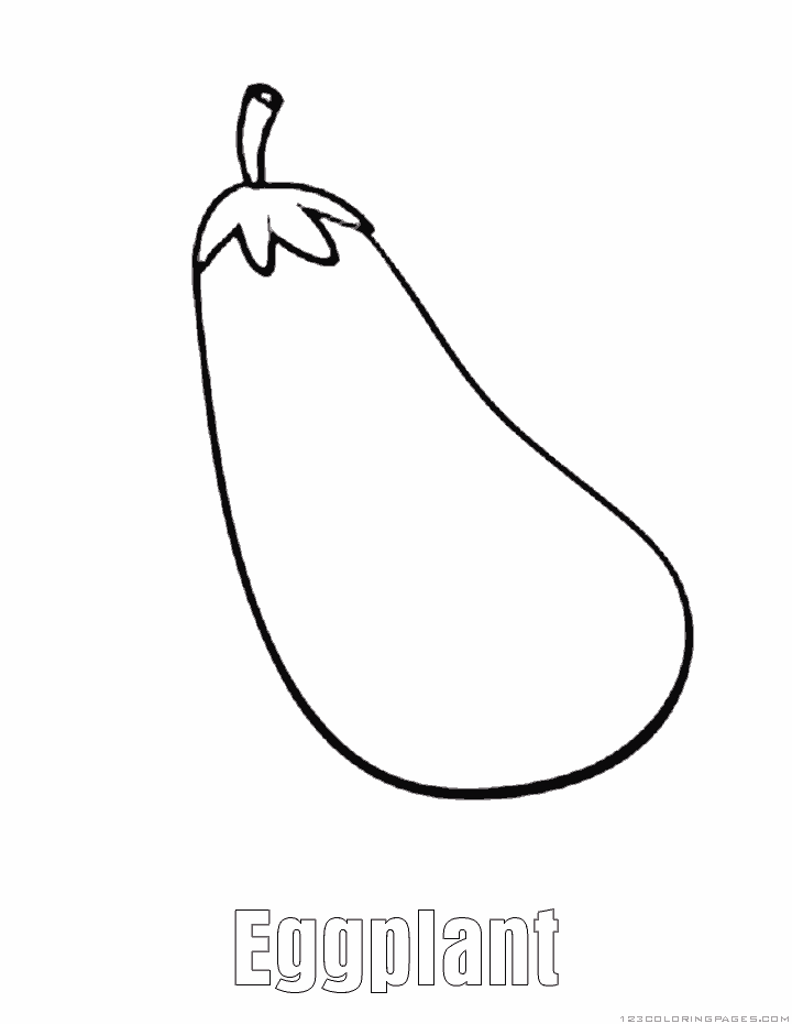 Eggplant coloring pages