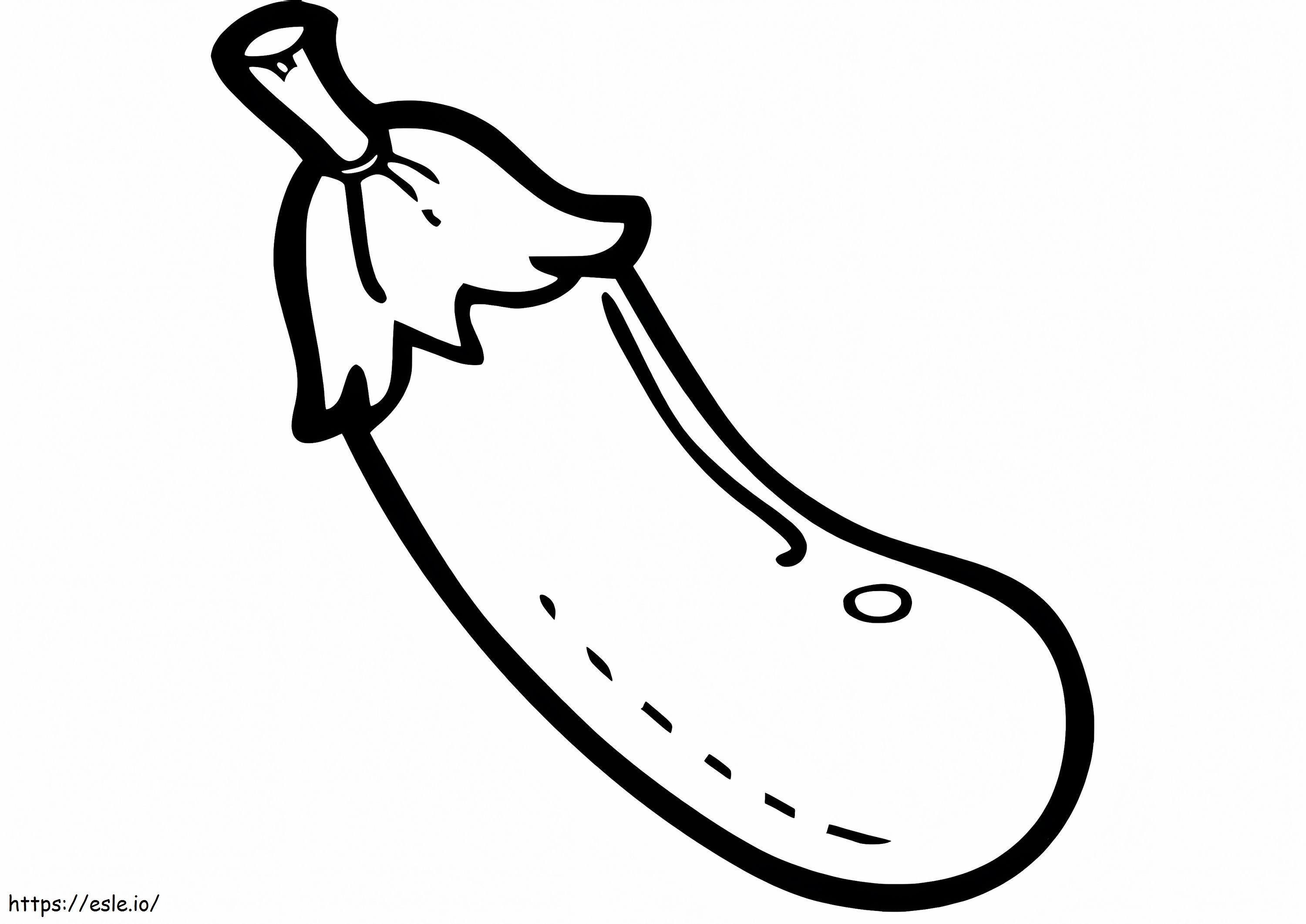 Eggplant drawing coloring page