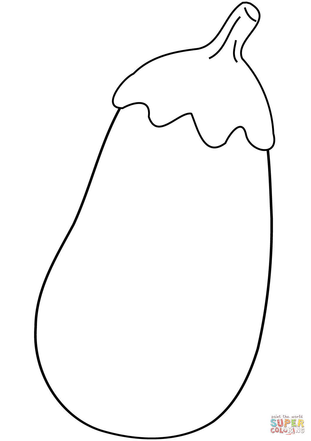 Eggplant coloring page free printable coloring pages