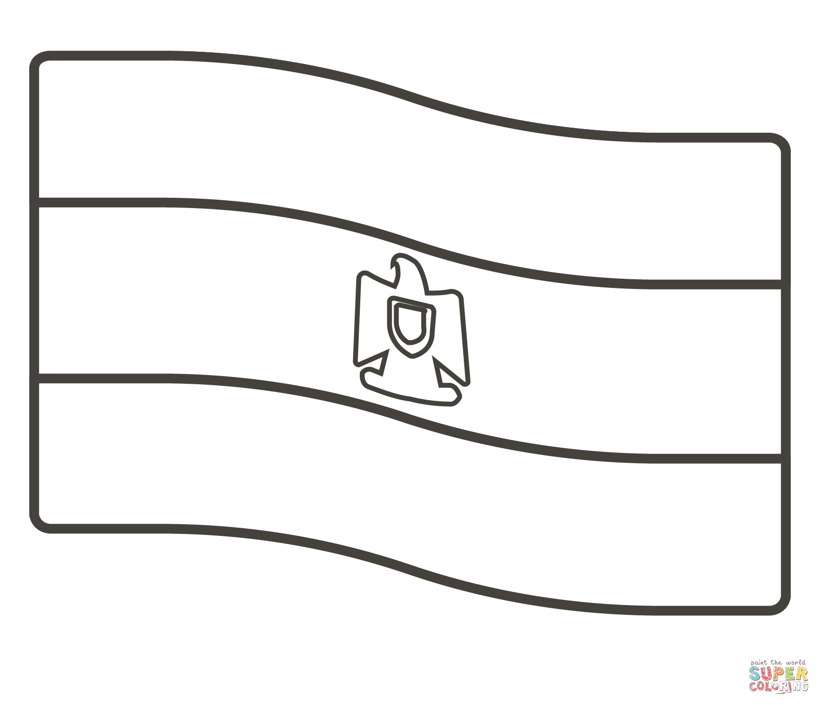 Egypt flag coloring page free printable coloring pages