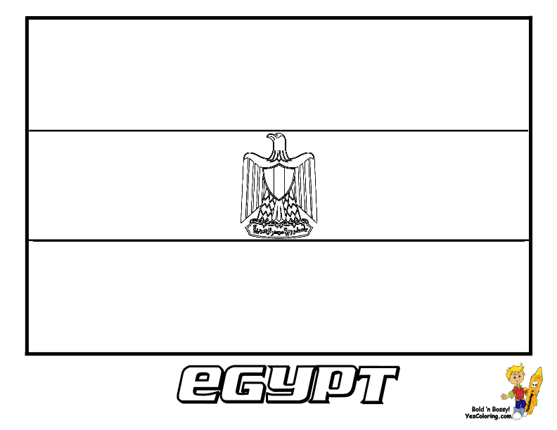 Egypt flag coloring page you have all international flags to color in territories too see the officiaâ flag coloring pages egypt flag coloring pages