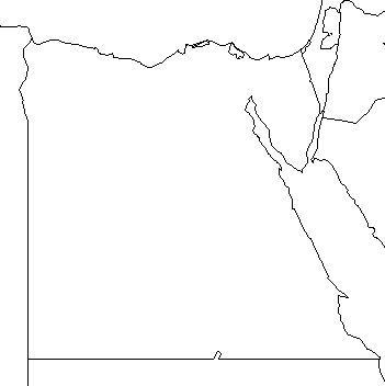 Geography egypt map map outline map