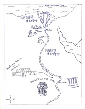 Ancient egypt map tpt