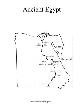 Ancient egypt map