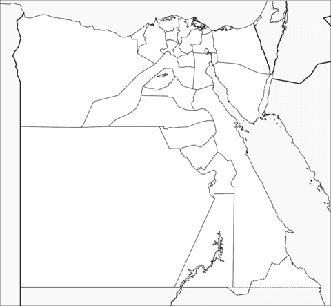 Egypt map coloring page free printable coloring pages