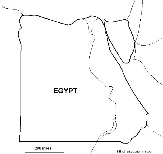 Outline map egypt egypt map classical conversations homeschool geography for kids