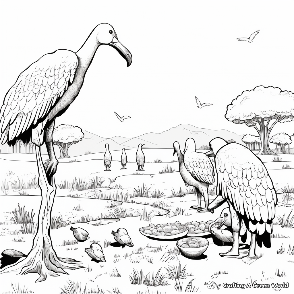 Vulture coloring pages