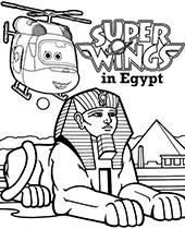 Super wings grand albert coloring page