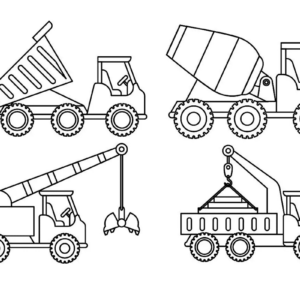 Construction coloring pages printable for free download