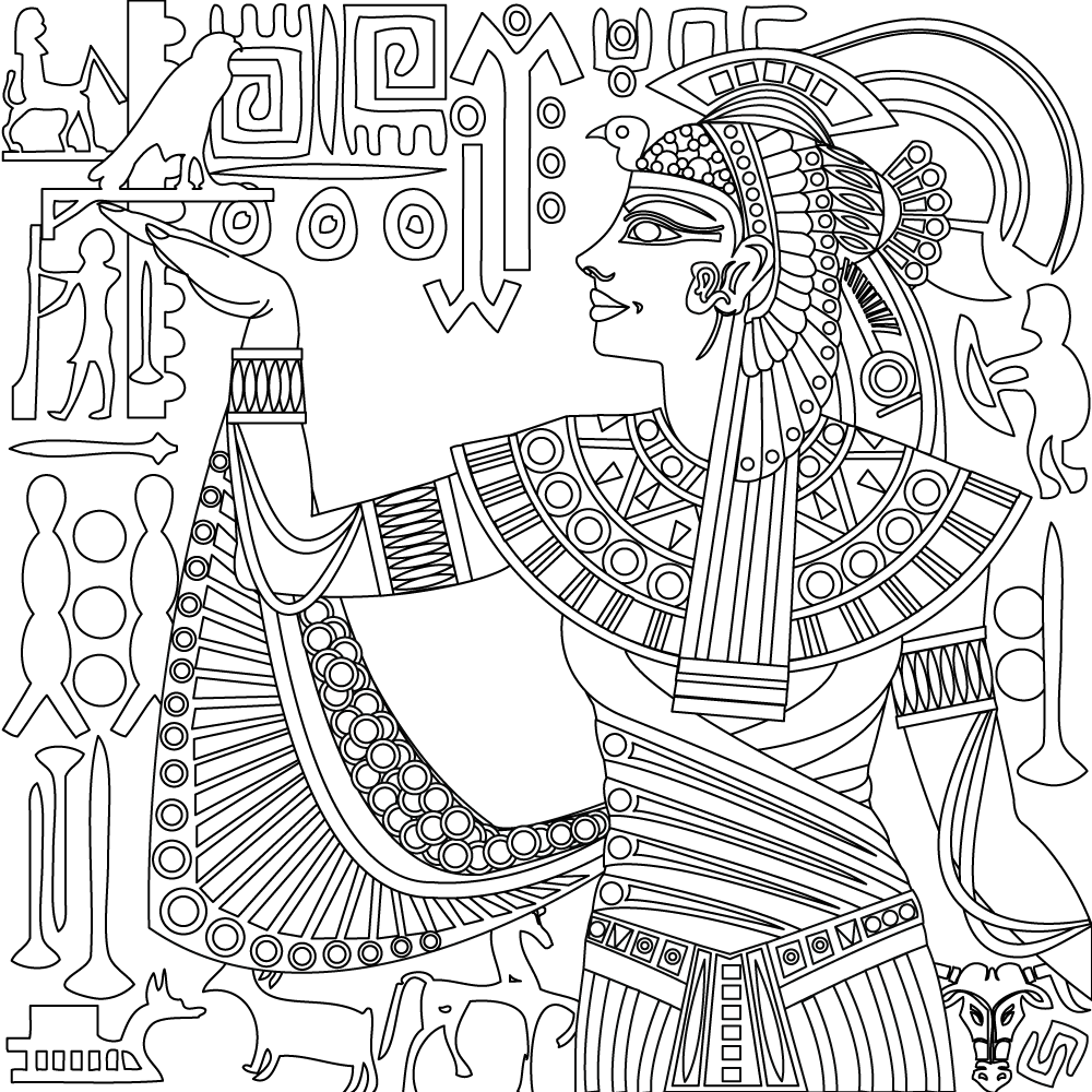 Pin on egyptian coloring pages