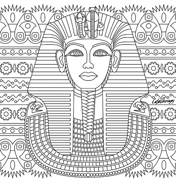 Egyptian color therapy app try this app for free getcolortherapyme ausmalbilder ãgypten geburtstag selber basteln