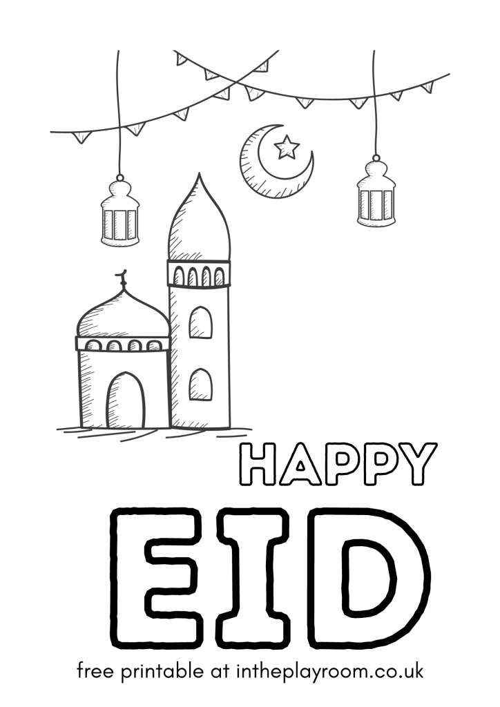 Free printable eid loring pages for kids