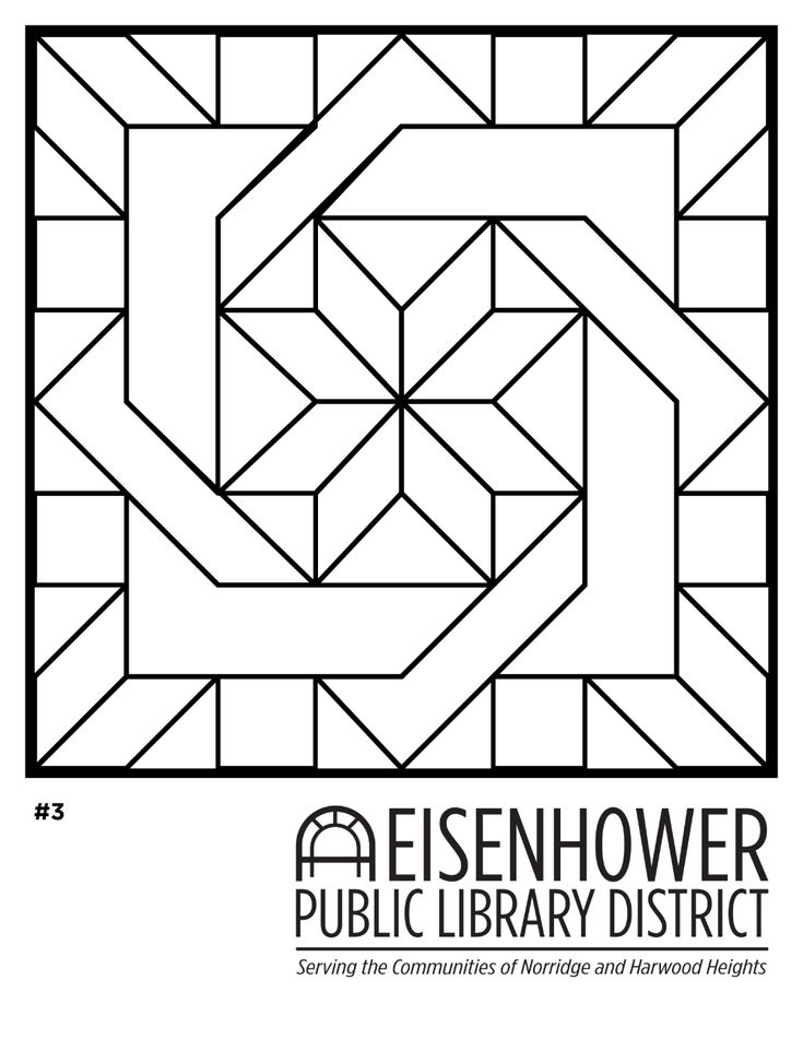 Quilt square coloring pages