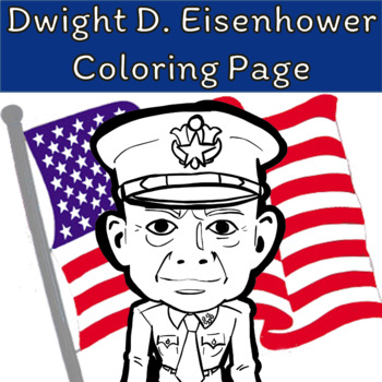 President dwight d eisenhower coloring page by creedley studios