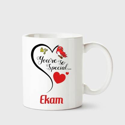 Chanakya youre so special ekam white coffee name ceramic ceramic coffee mug price in india