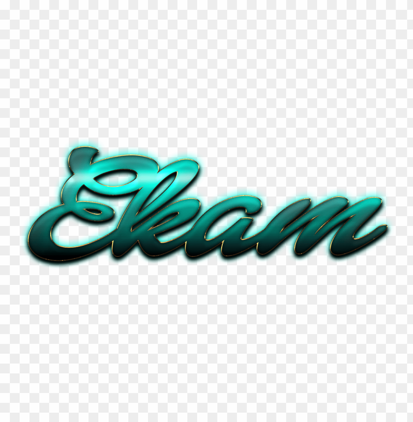 Download ekam decorative name png png images background