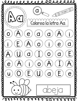 El alfabeto spanish letter recognition worksheets by bilingual teacher world