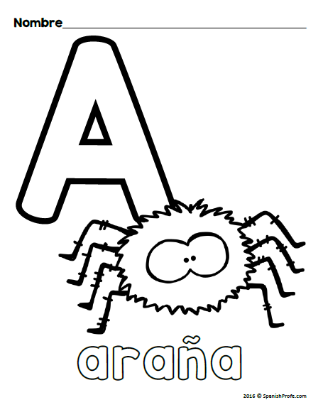 Alphabet coloring sheets in spanish upper and lower case set colorear alfabeto