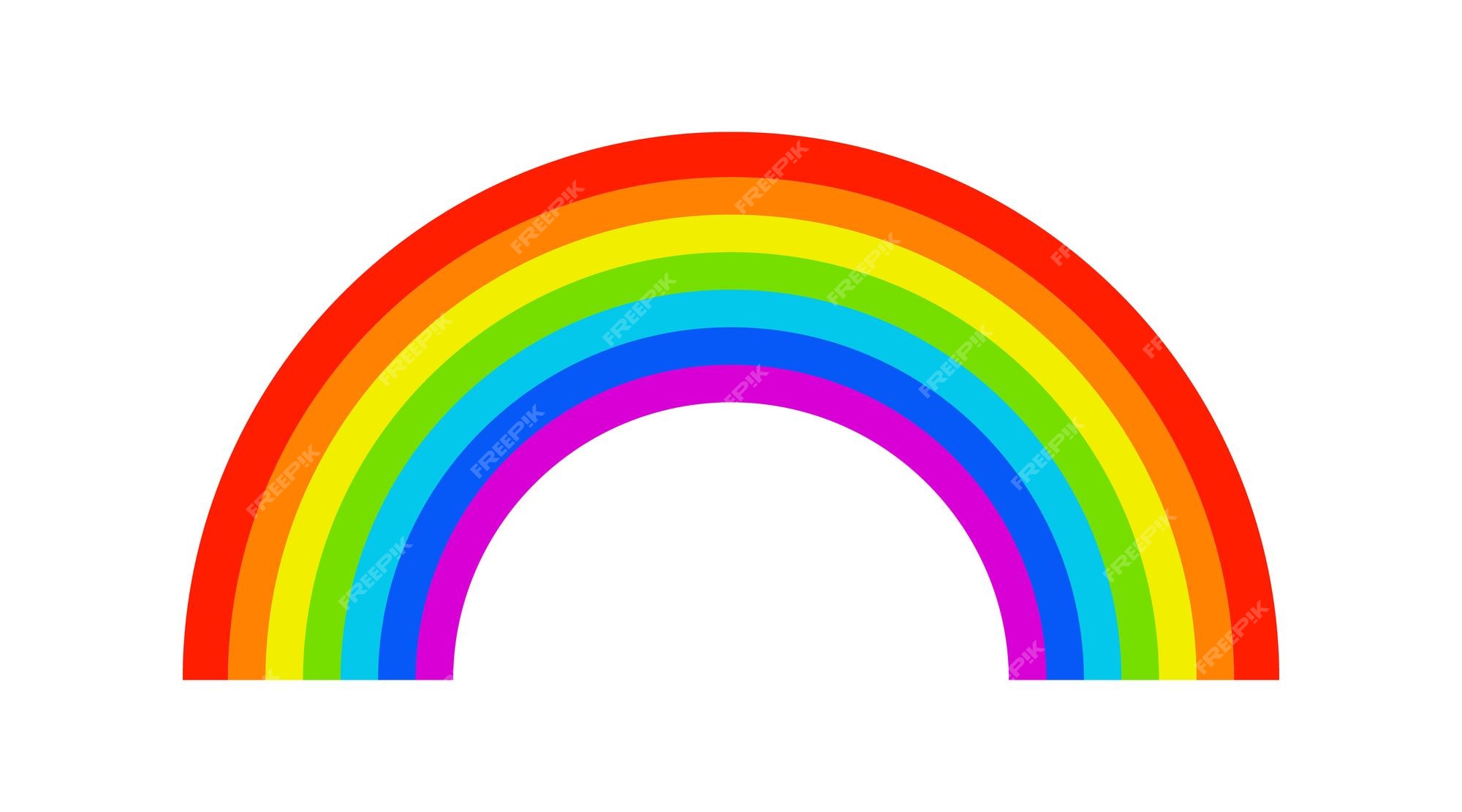 Icono del arco iris sãmbolo de la ilustraciãn del arco de color pacto de dios con el vector de noã vector premium