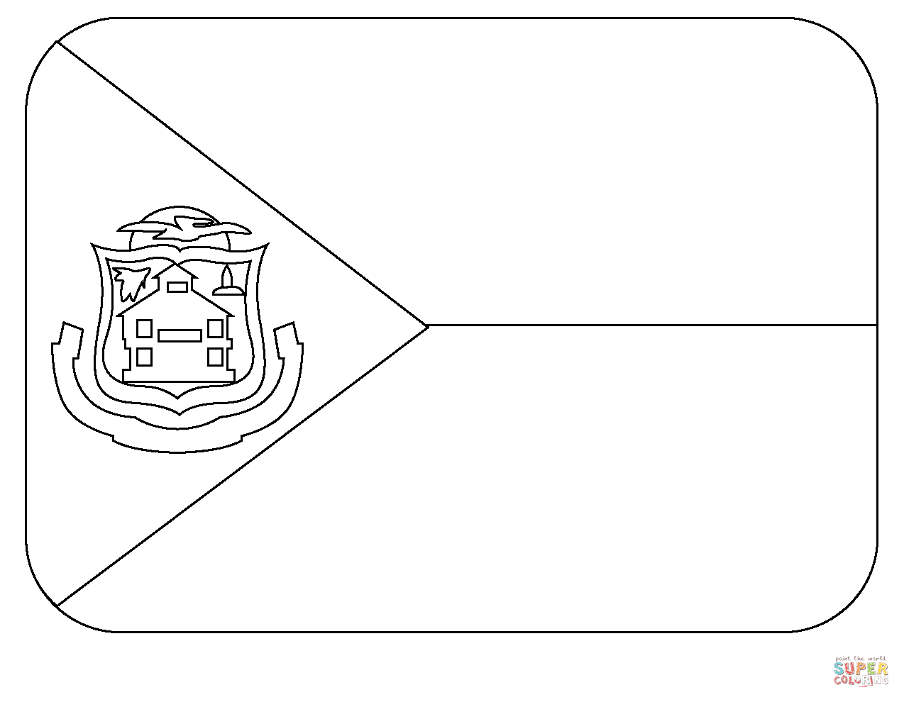 Flag of sint maarten emoji coloring page free printable coloring pages