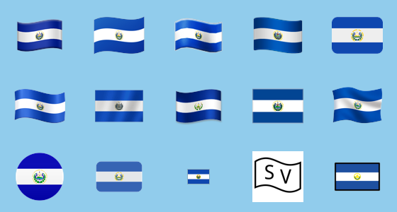 Ðð flag el salvador emoji