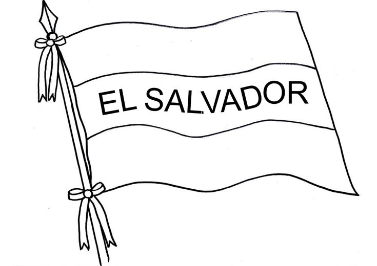 Bandera el salvador playskool crafts save