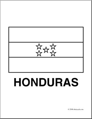 Clip art flags el salvador coloring page i