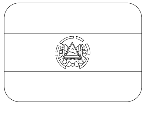 Flag of el salvador emoji coloring page free printable coloring pages