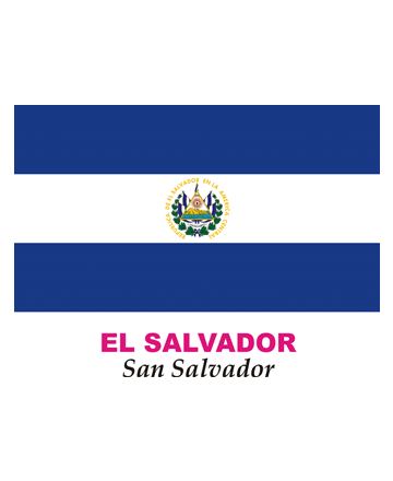 El salvador flag coloring pages for kids to color and print