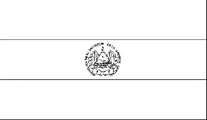 El salvador flag coloring page