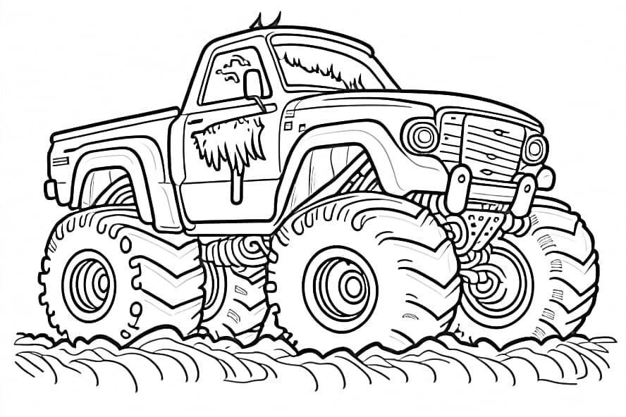 El toro loco monster truck coloring page printable free