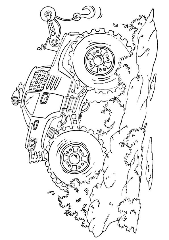 Monster truck coloring pages printable for free download