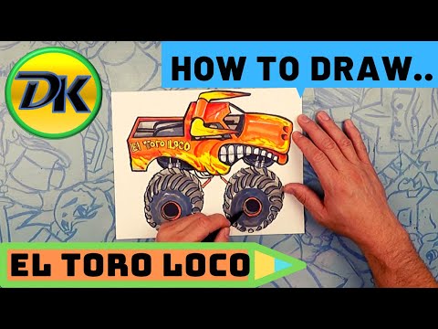 How to draw el toro loco