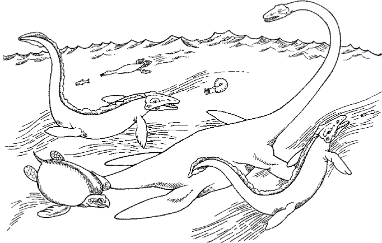 Dinosaurs coloring pages