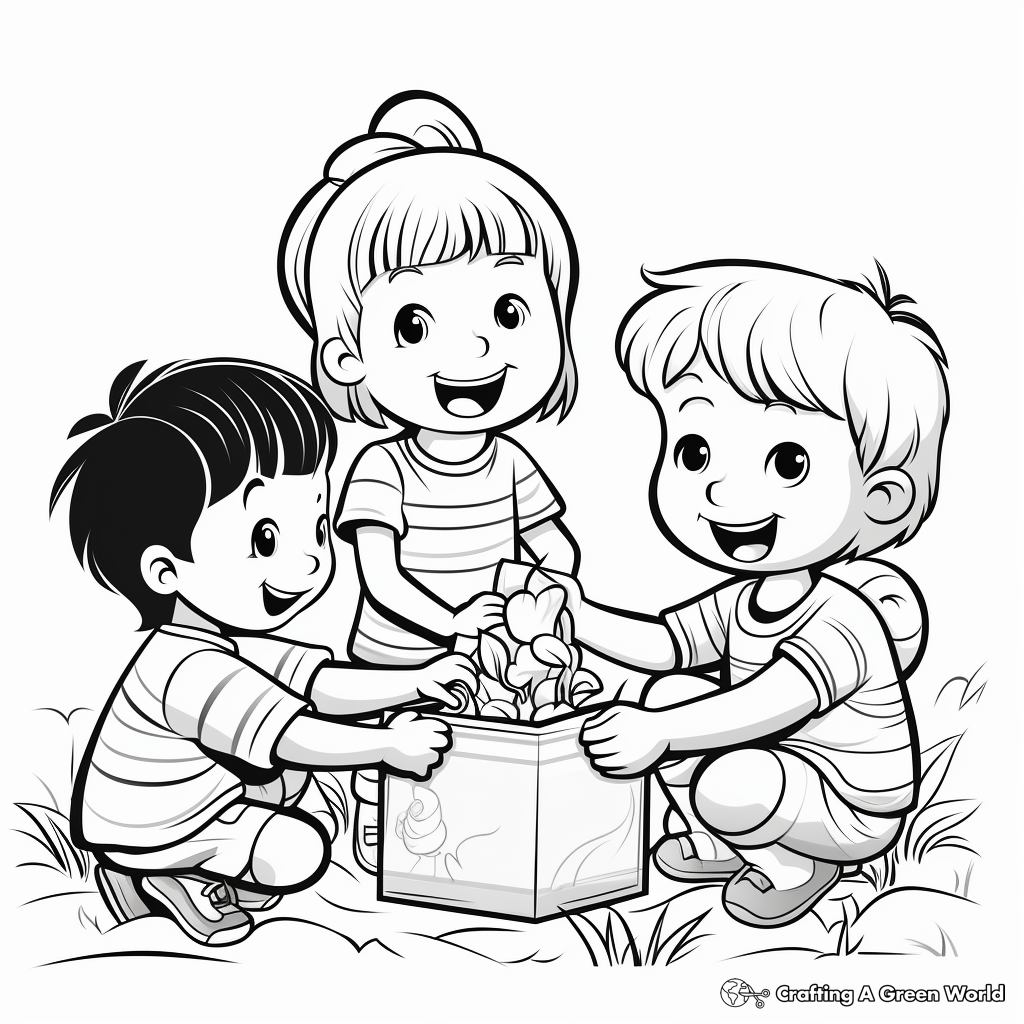 Giving coloring pages